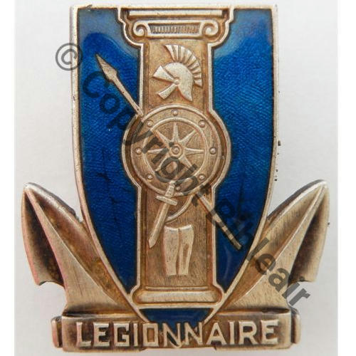 LEGIONNAIRE  PATROUILLEUR LEGIONNAIRE 1944.58 AB.P Bol poinconne Dos lisse irreg Src.entame 120EurInv